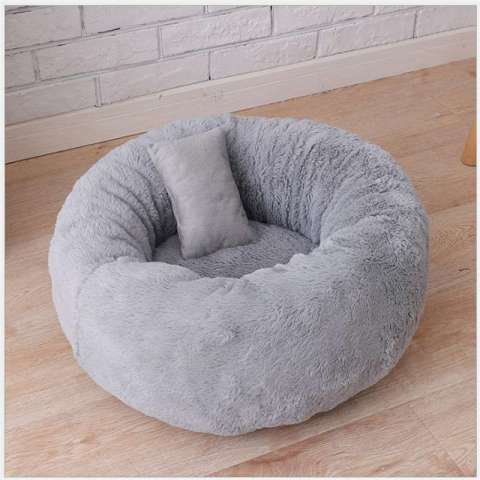 Ready to ship Factory Direct Wholesale Dropshipping Ultra Soft Washable Comfortable Round Luxury Pet House Cat Bed and Dog Bed